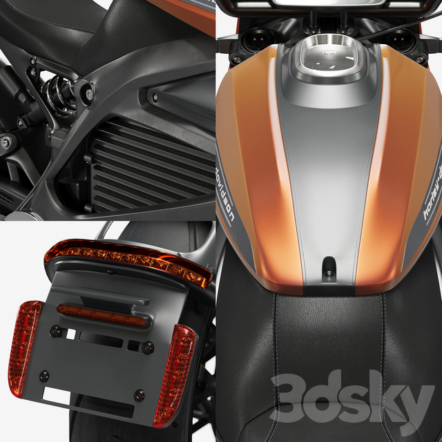 مدل سه بعدی موتور سیکلت - 25