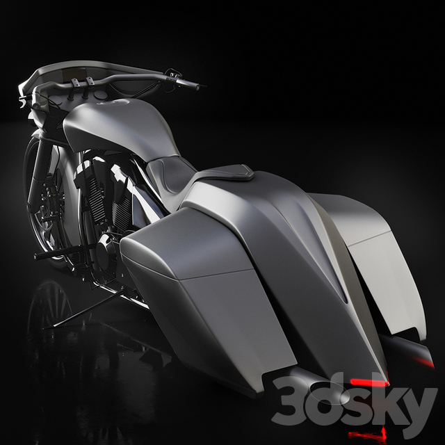 مدل سه بعدی موتور سیکلت - 11