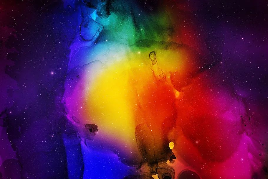 بک گراند جوهری Nebula Ink Backgrounds - 6
