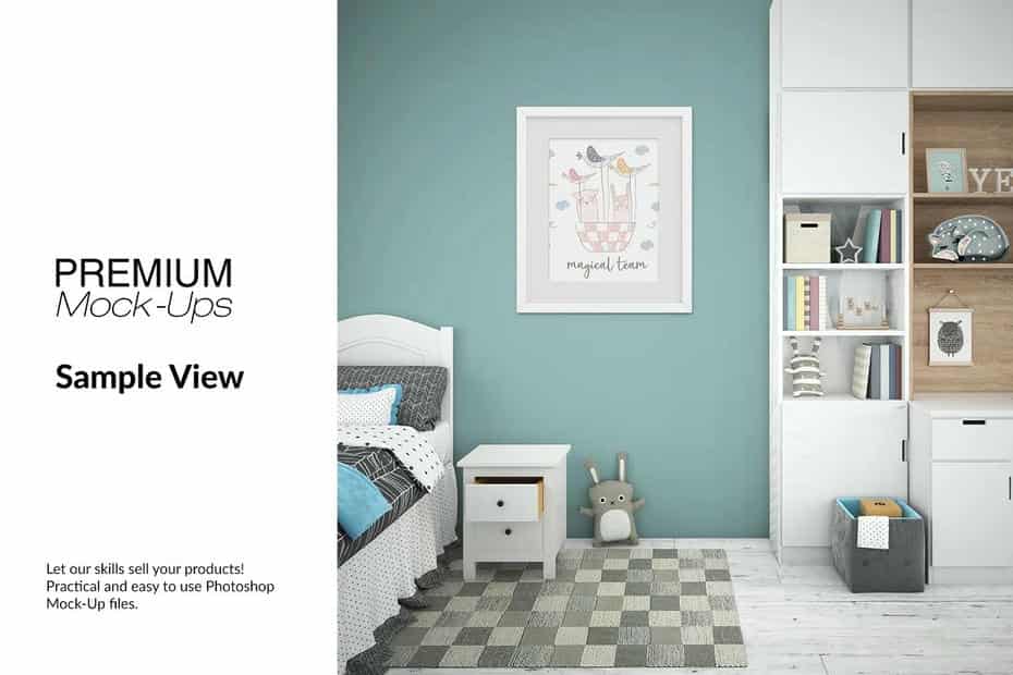 موکاپ قاب عکس و دیوار Nursery - 19