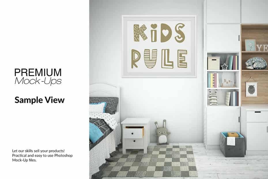 موکاپ قاب عکس و دیوار Nursery - 21