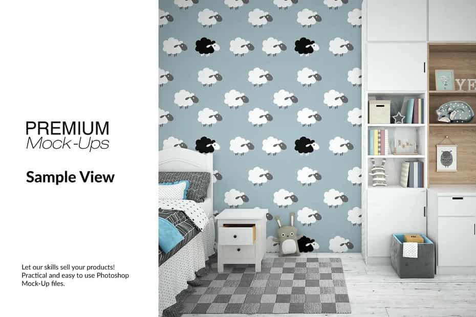 موکاپ قاب عکس و دیوار Nursery - 25