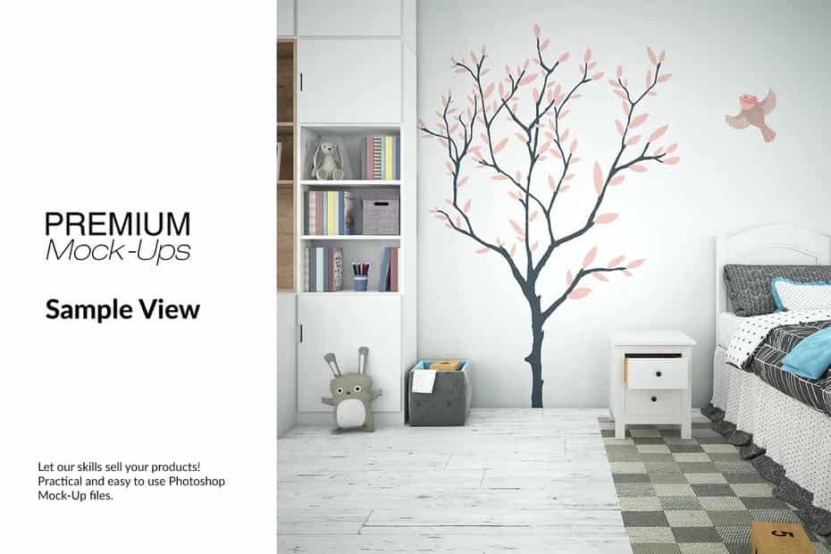 موکاپ قاب عکس و دیوار Nursery - 33
