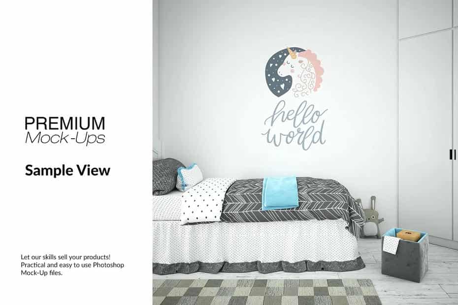 موکاپ قاب عکس و دیوار Nursery - 9