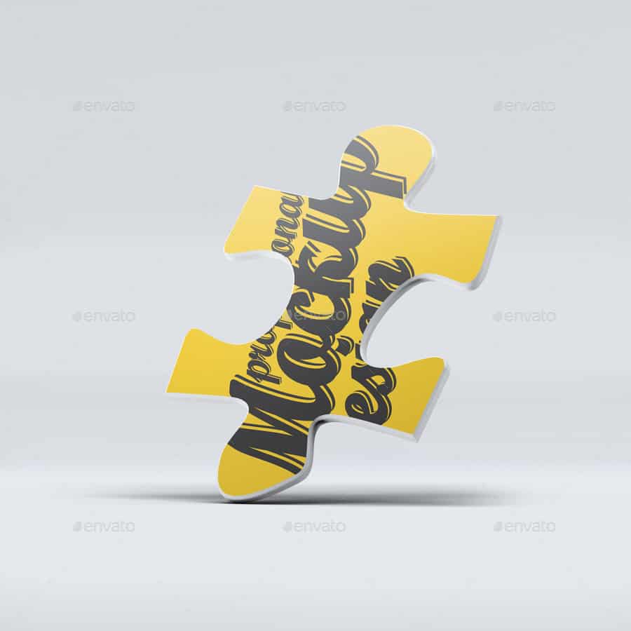 موکاپ قطعه پازل
