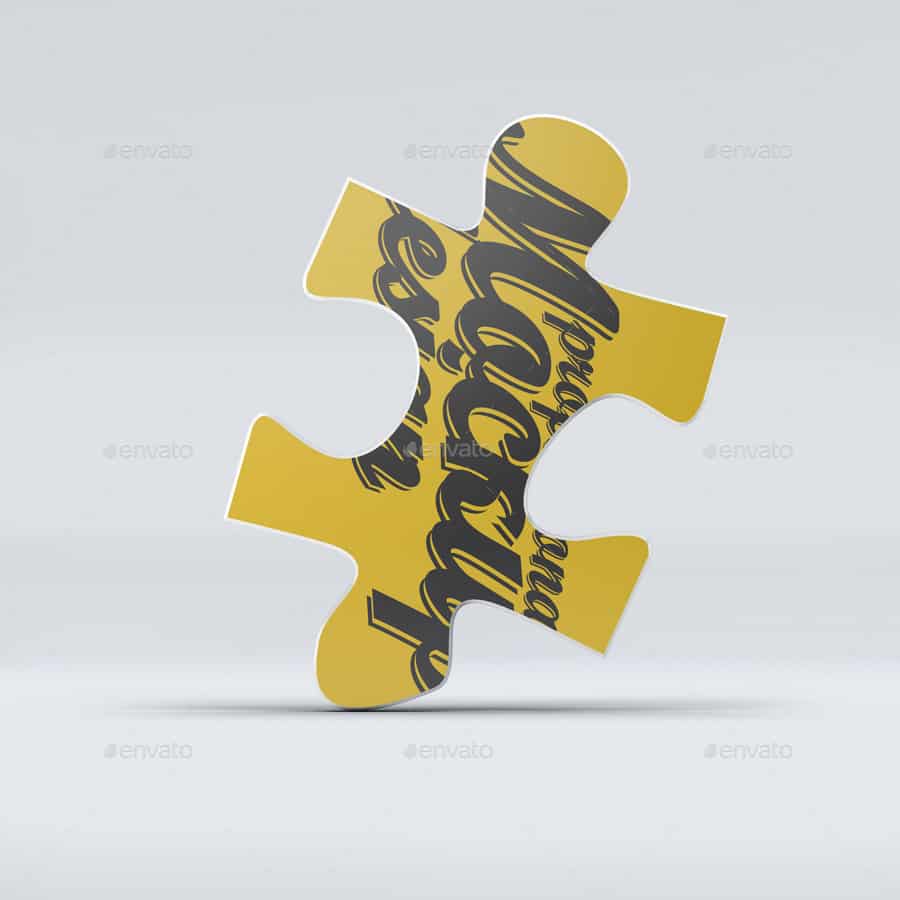 موکاپ قطعه پازل - 4