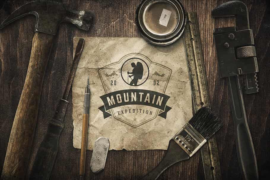فایل لایه باز لوگو Outdoor logos and badges