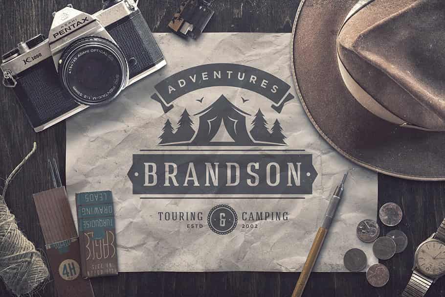 فایل لایه باز لوگو Outdoor logos and badges - 6