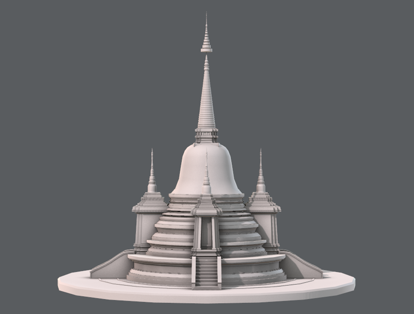 مدل سه بعدی معبد - 2