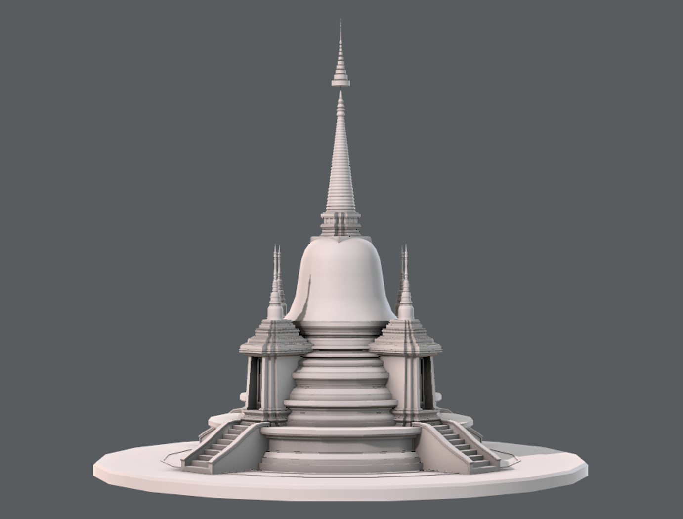 مدل سه بعدی معبد - 4