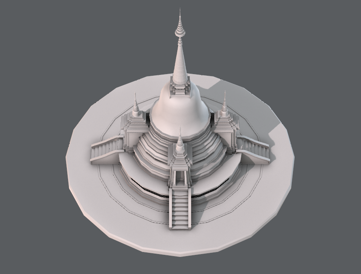 مدل سه بعدی معبد - 6
