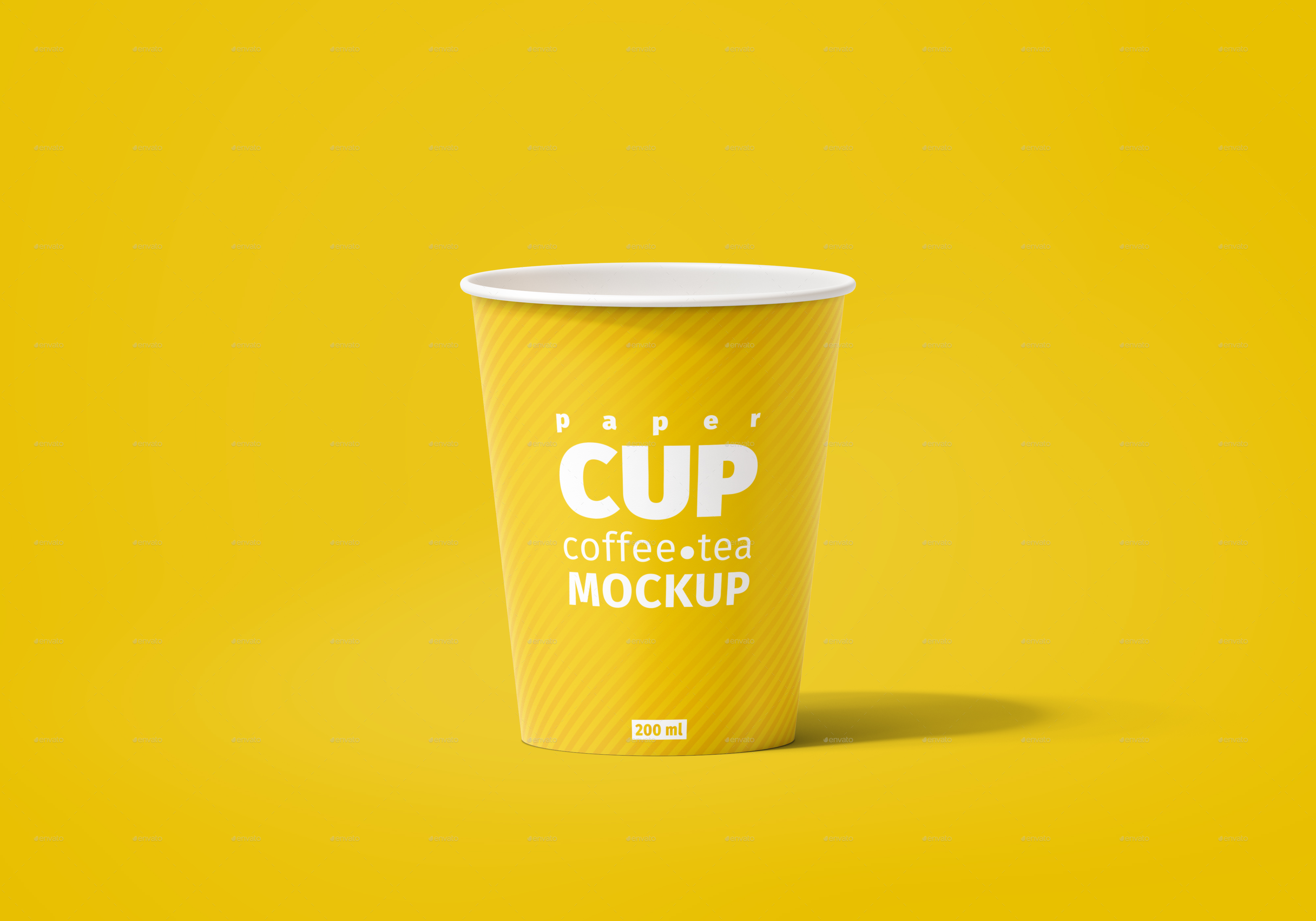 موکاپ لیوان کاغذی Paper Cup 200ml Mockup