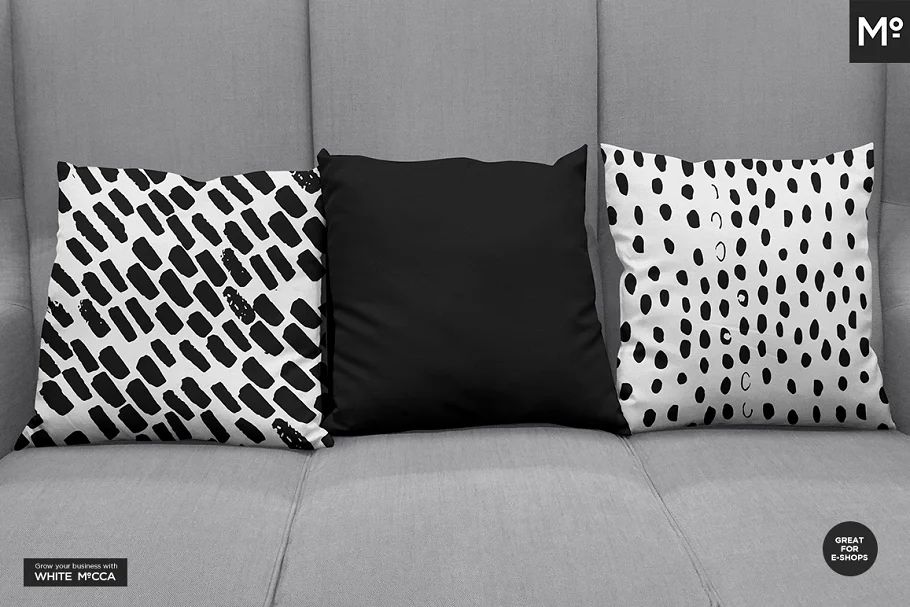 موکاپ مبلمان و کوسن Pillow On Sofa Mock-ups Set - 17