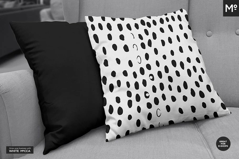 موکاپ مبلمان و کوسن Pillow On Sofa Mock-ups Set - 9