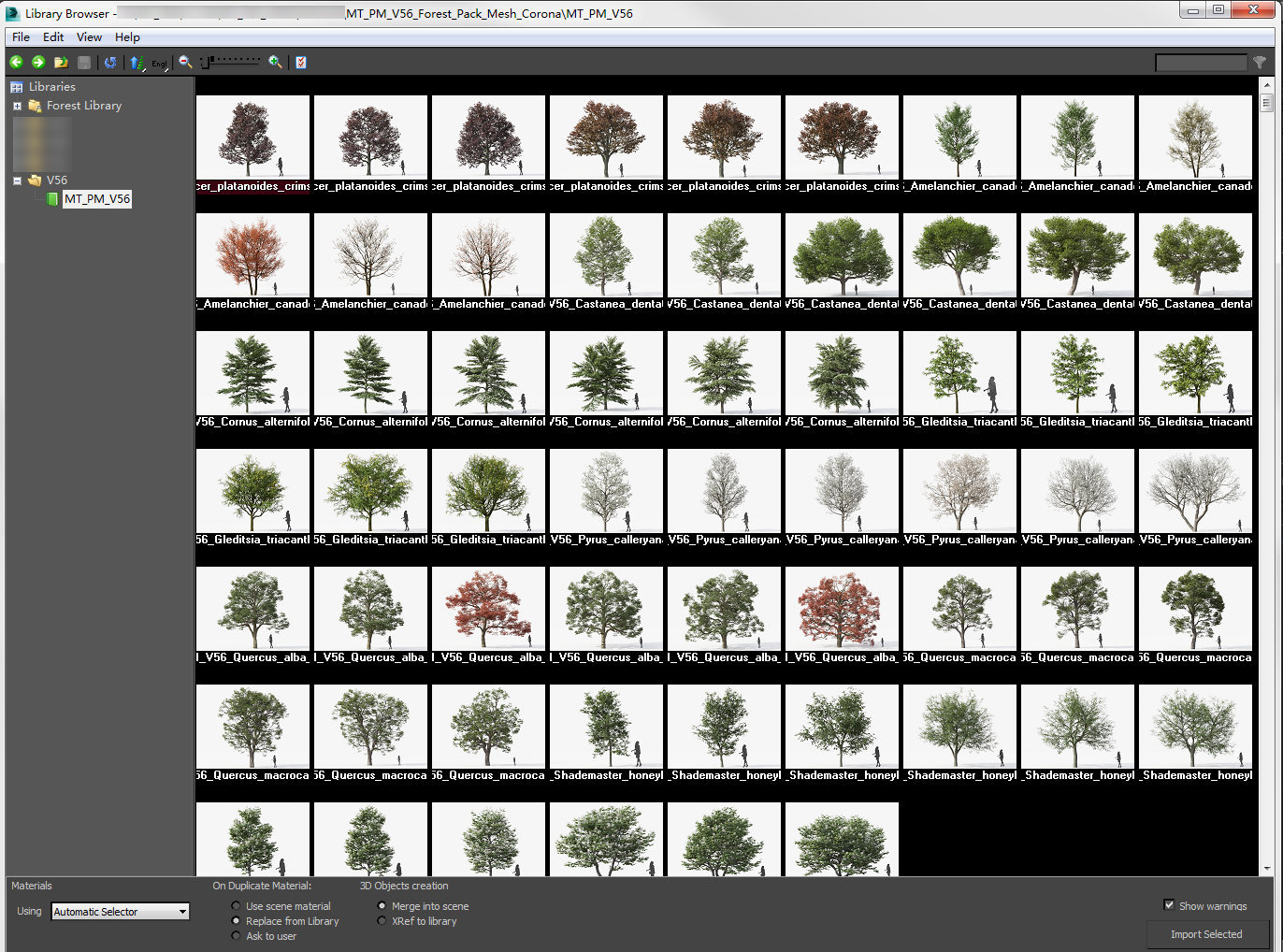 مجموعه مدل سه بعدی درخت و درختچه - 5