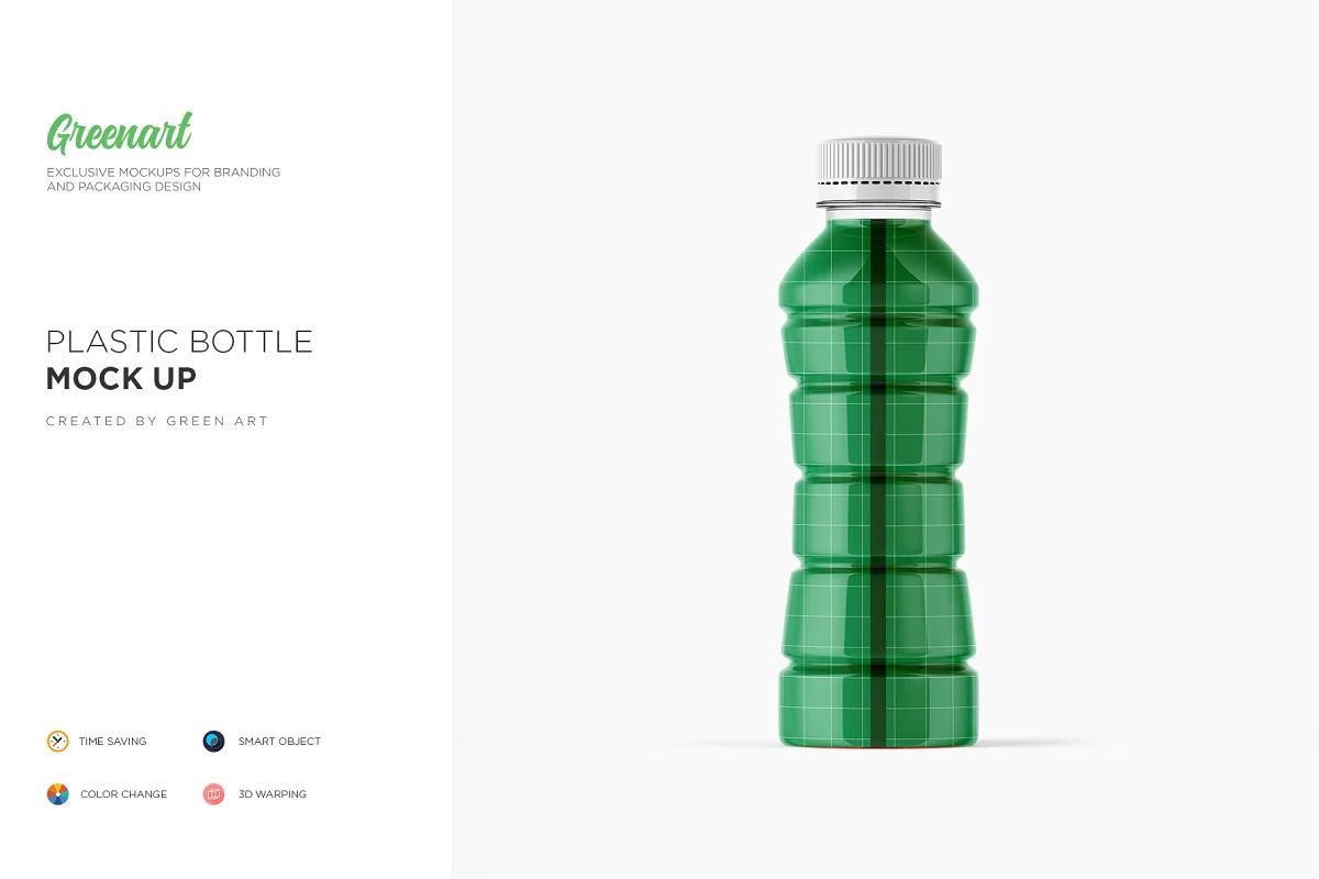 موکاپ بطری پلاستیکی Plastic - 6