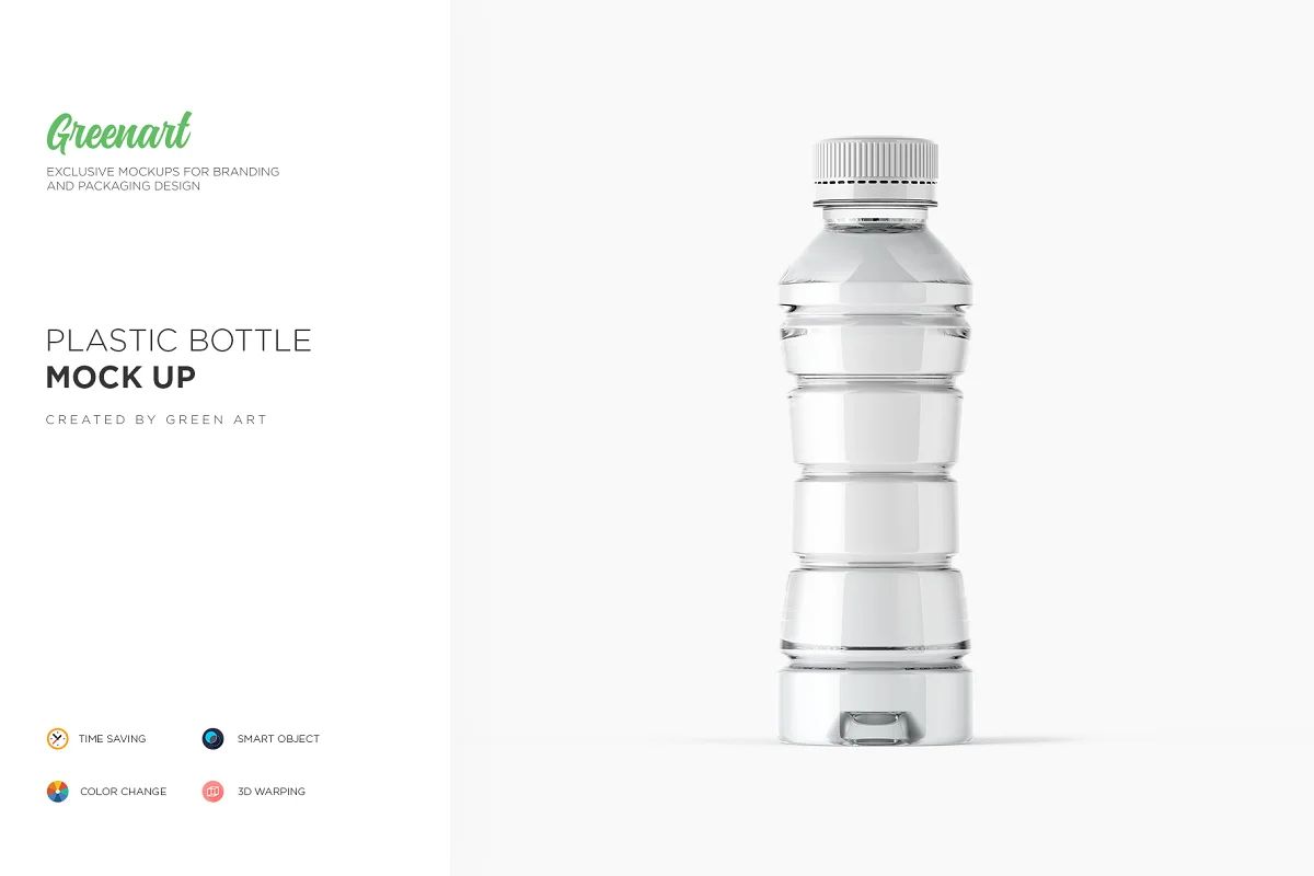 موکاپ بطری پلاستیکی Plastic - 14