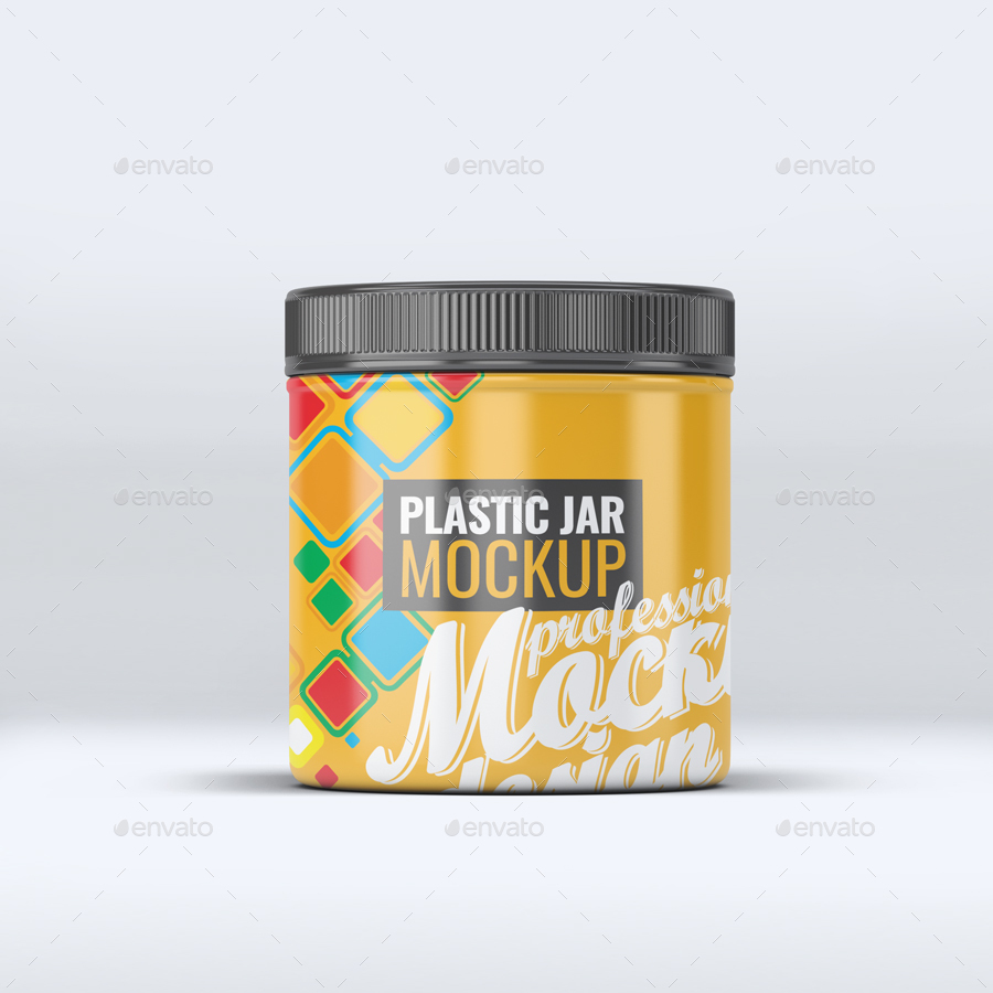 موکاپ قوطی پلاستیکی Plastic Jar Mock-Up