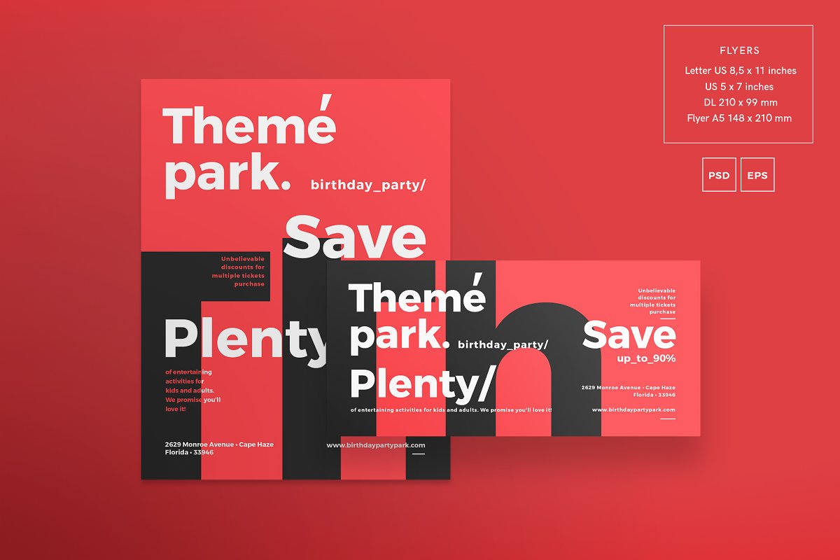 فایل لایه باز آگهی Print Pack | Theme Park - 4