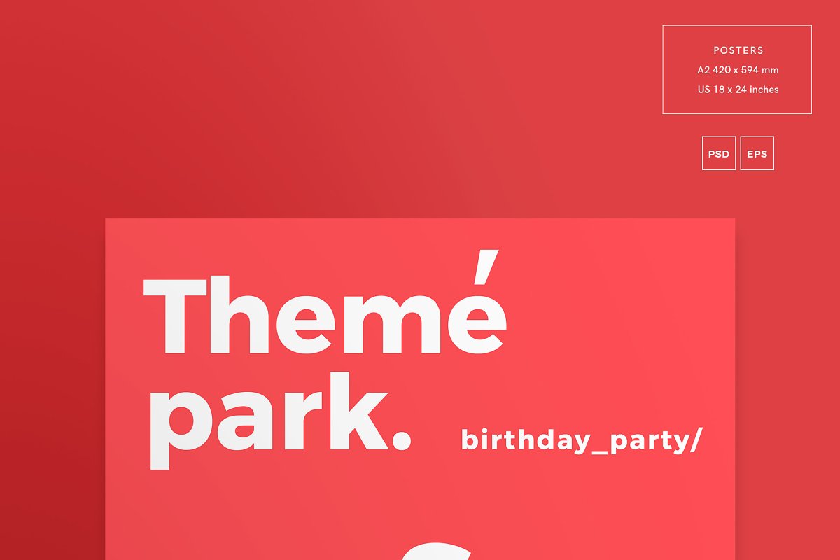 فایل لایه باز آگهی Print Pack | Theme Park - 6