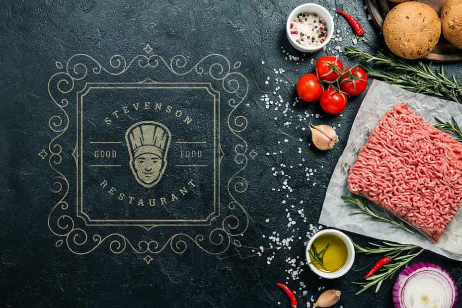 فایل لایه باز لوگو رستوران Restaurant Logos and Badges 1