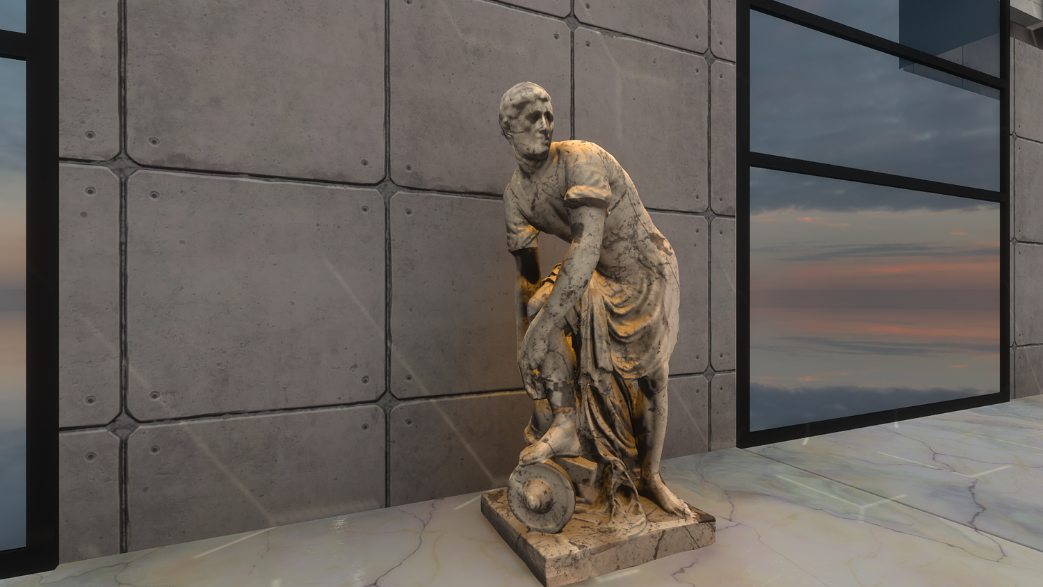 مدل سه بعدی مجسمه رومی برای یونیتی - 6