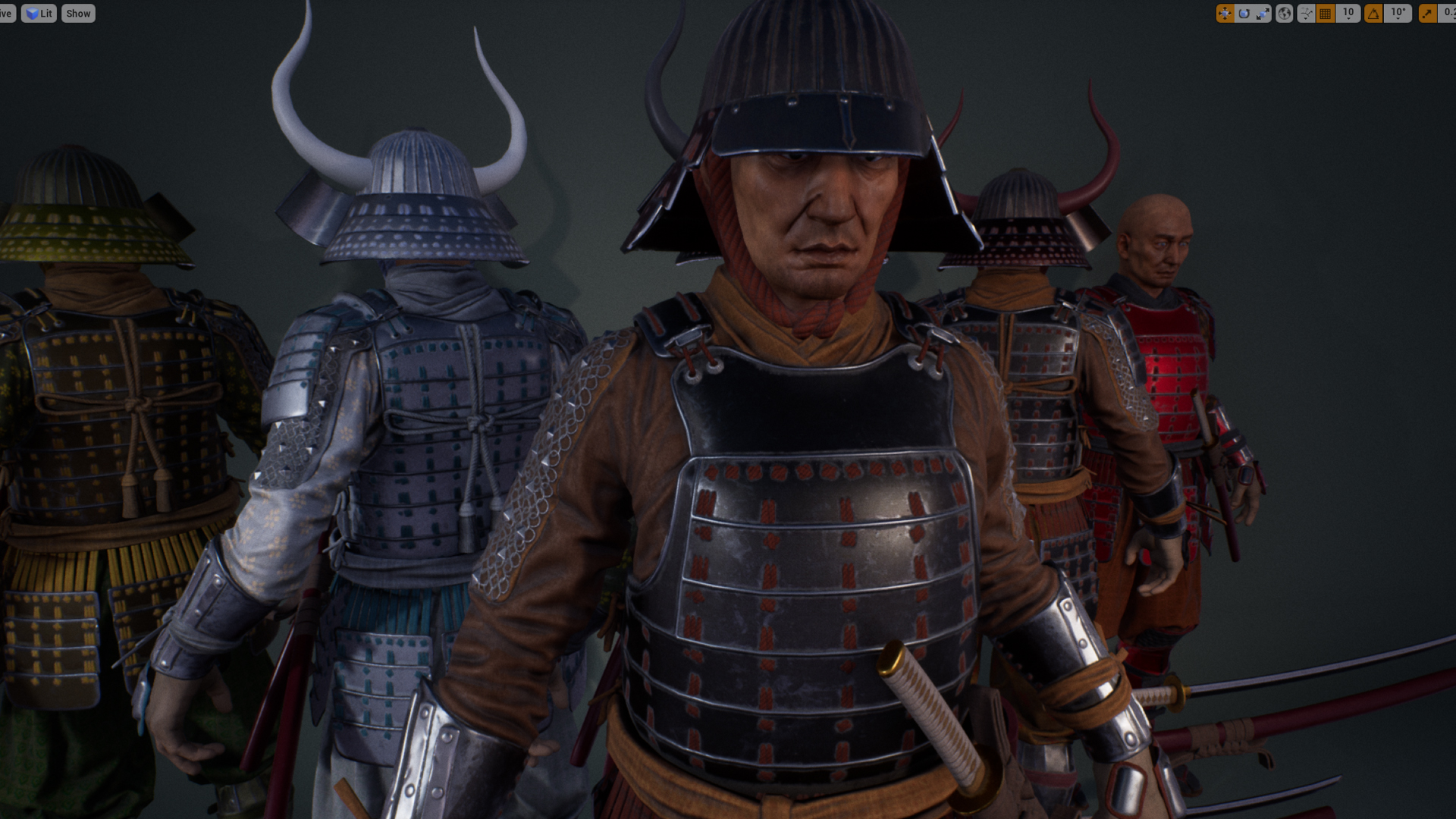 کاراکتر جنگجویان سامورایی برای آنریل انجین - 1
