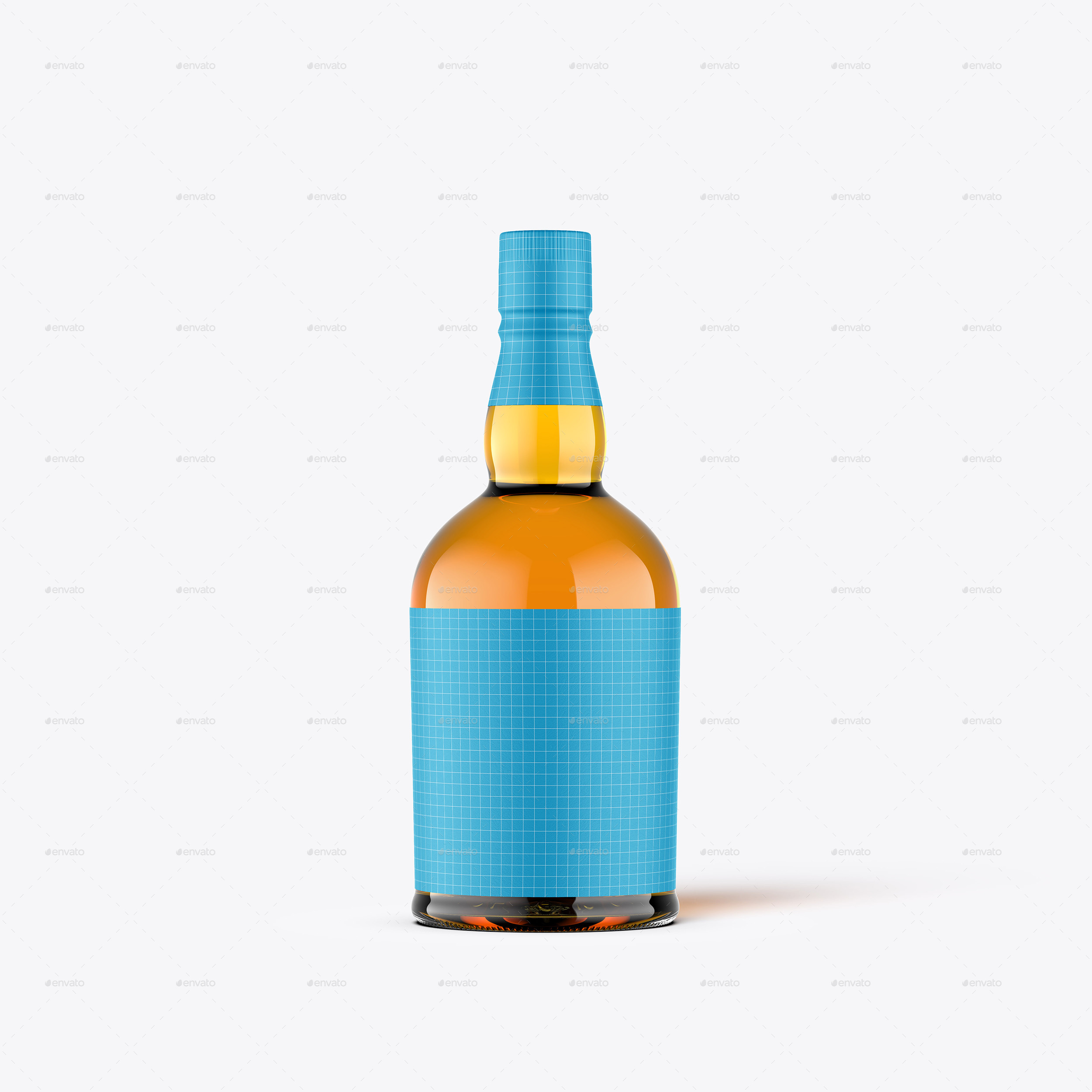 موکاپ بطری شیشه ای Scotch - 5