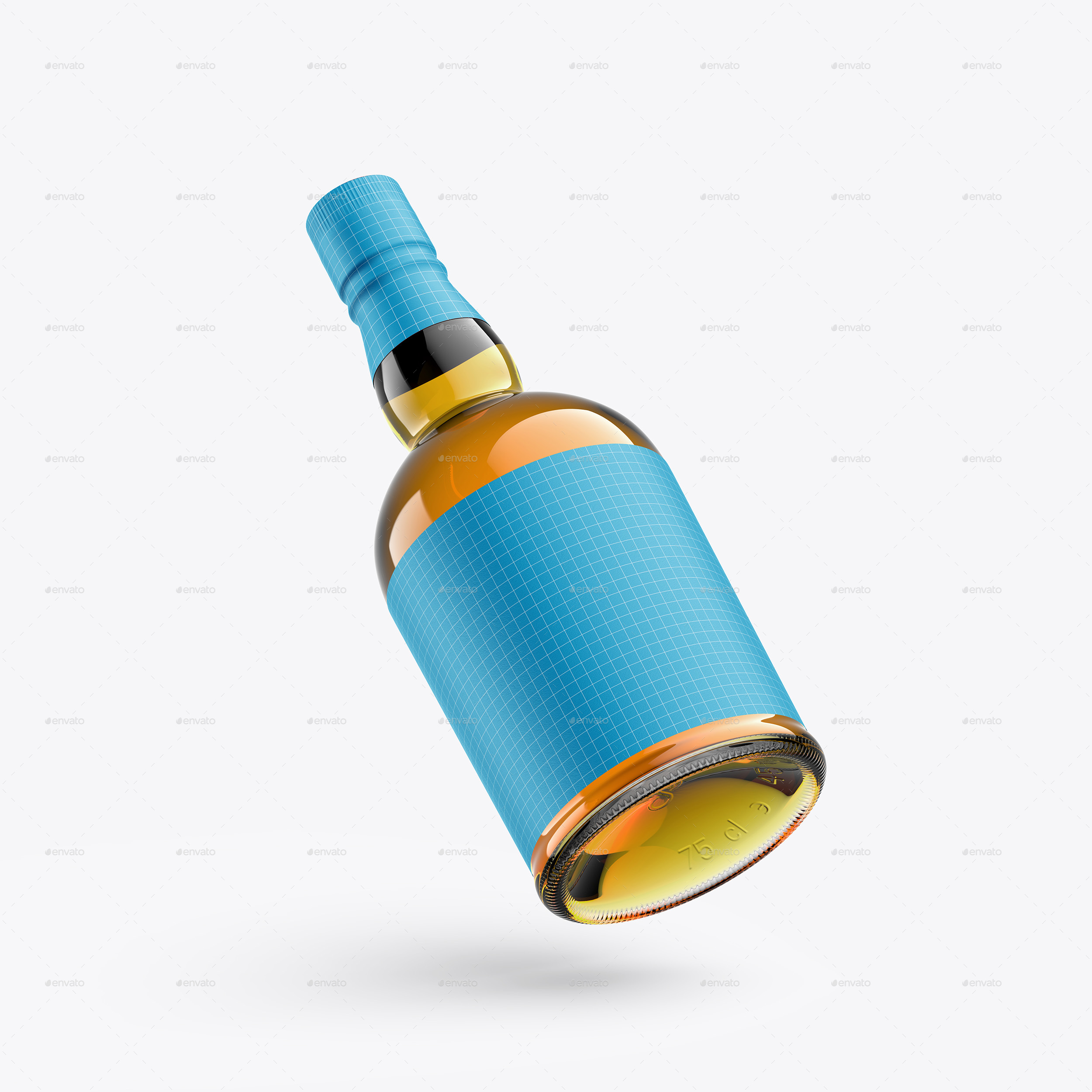 موکاپ بطری شیشه ای Scotch - 7