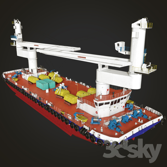 مدل سه بعدی کشتی و قایق - 10