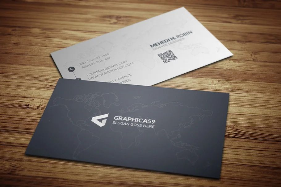 فایل لایه باز کارت ویزیت Simple Business Card - 7