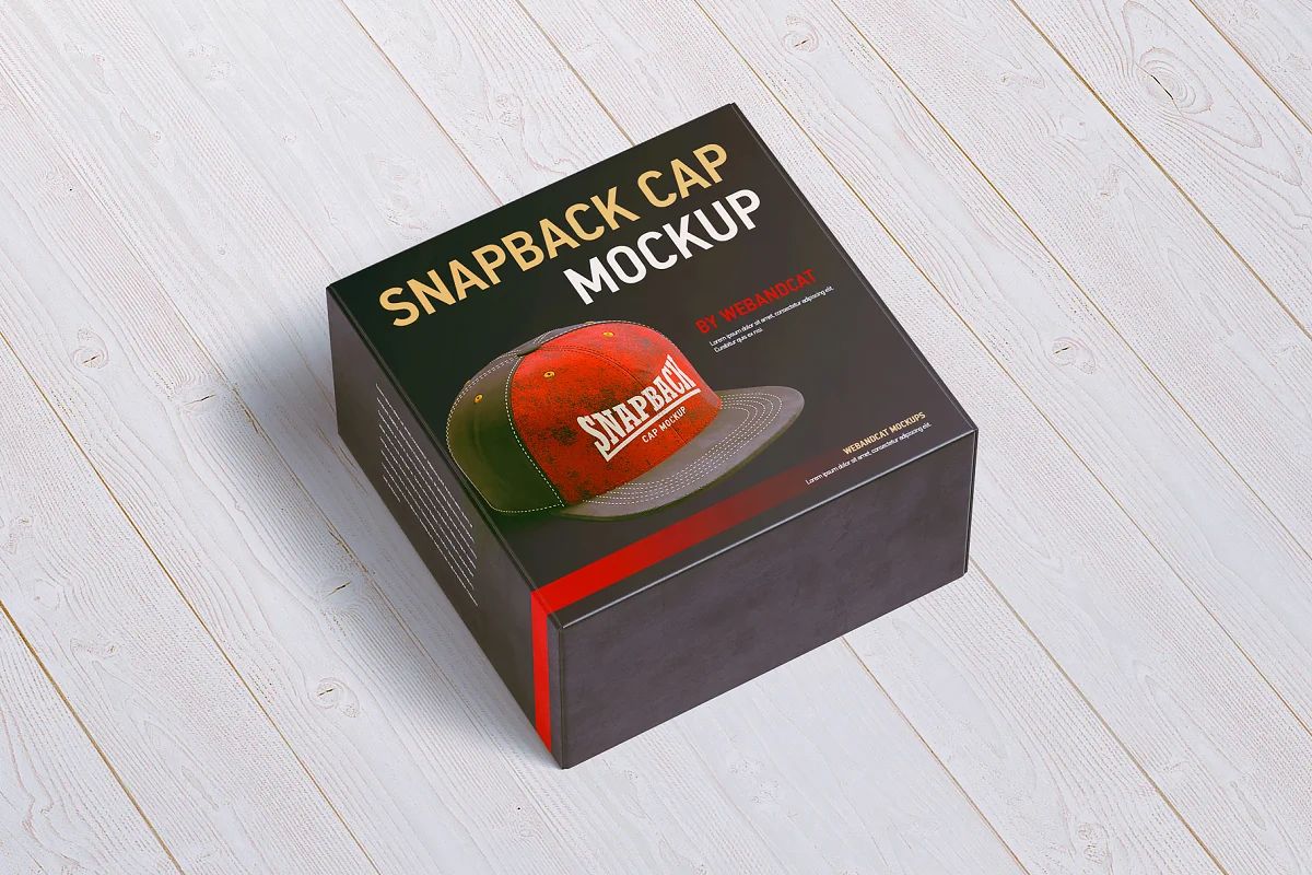 موکاپ کلاه Snapback Cap - 16