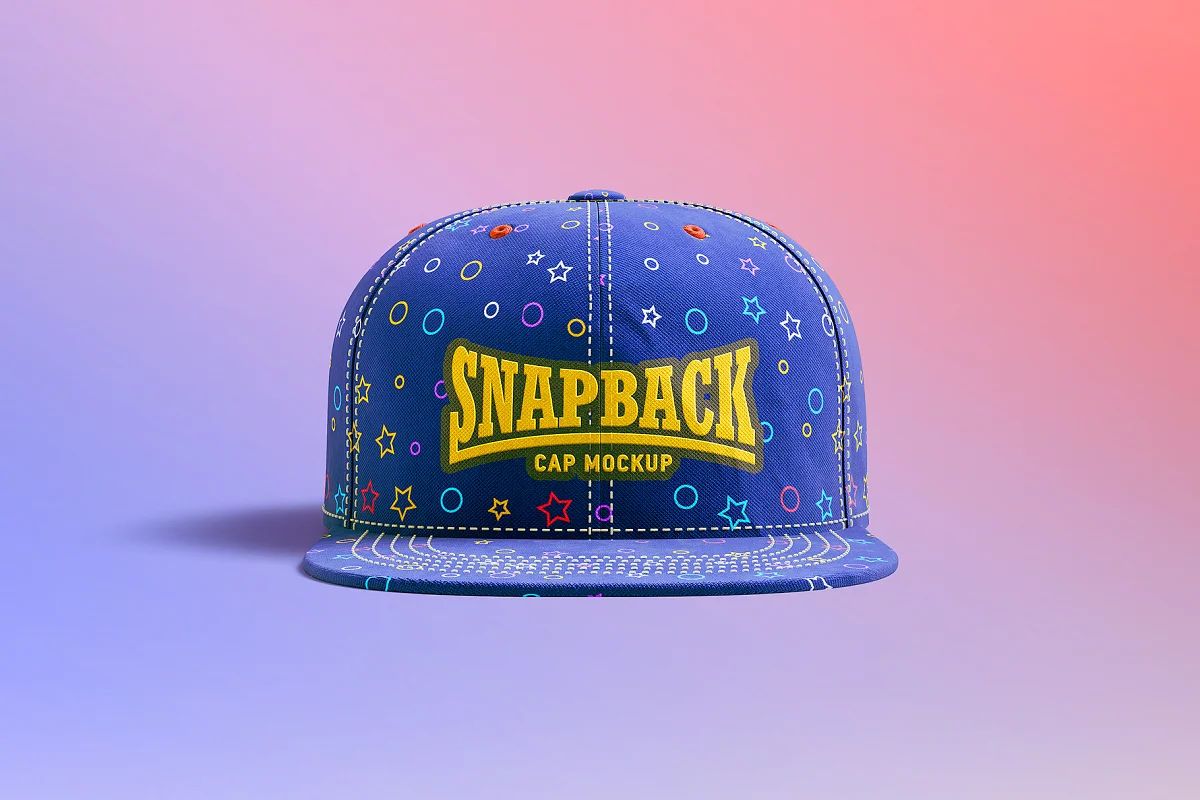 موکاپ کلاه Snapback Cap 3d Mockup