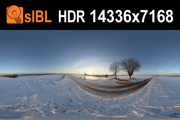 تصاویر HDRI جاده برفی - 8