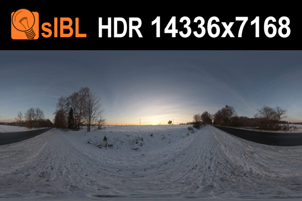 تصاویر HDRI جاده برفی - 10