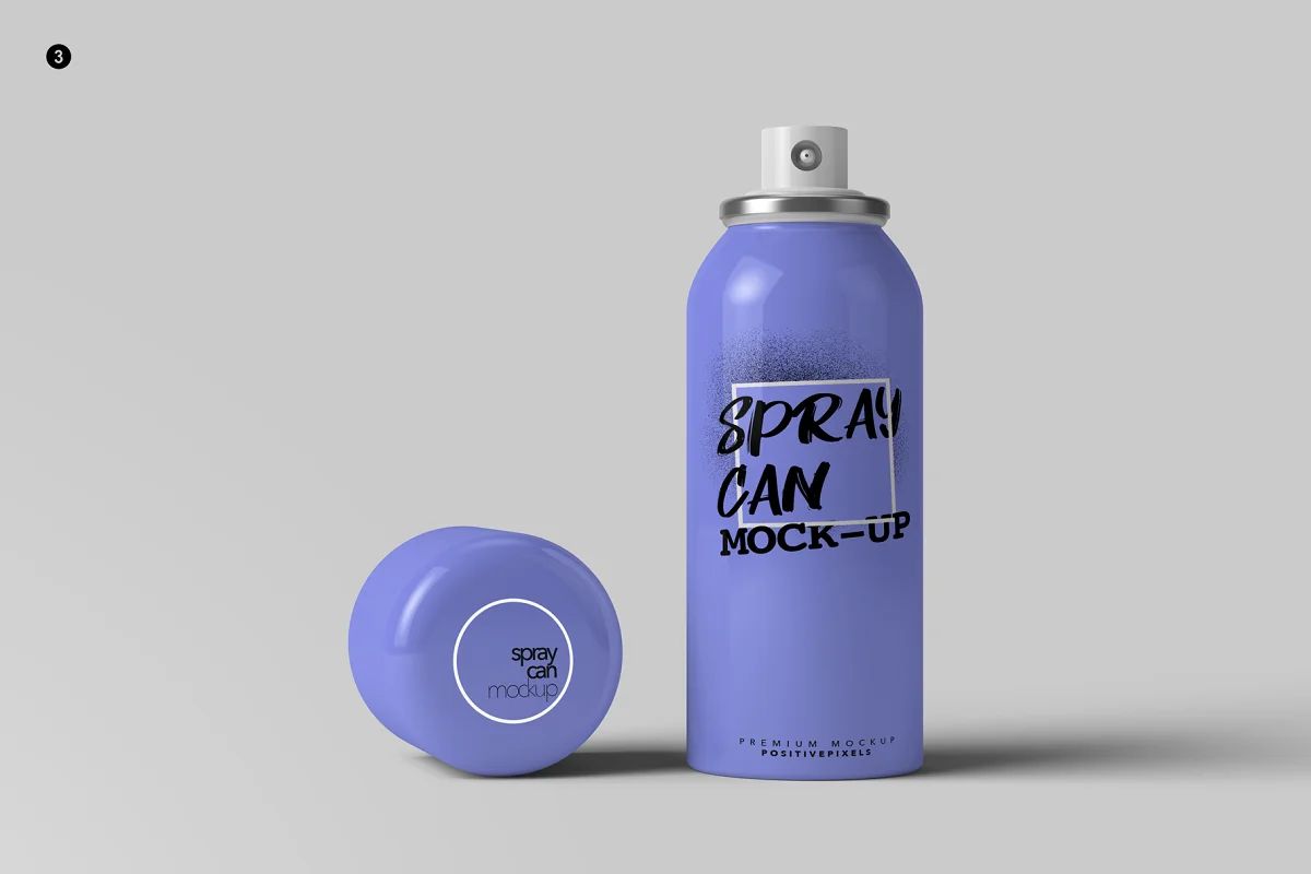 موکاپ قوطی اسپری Spray Can Mock-Up