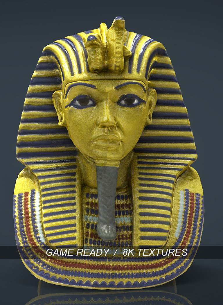مدل سه بعدی مجسمه مصر باستان - 4