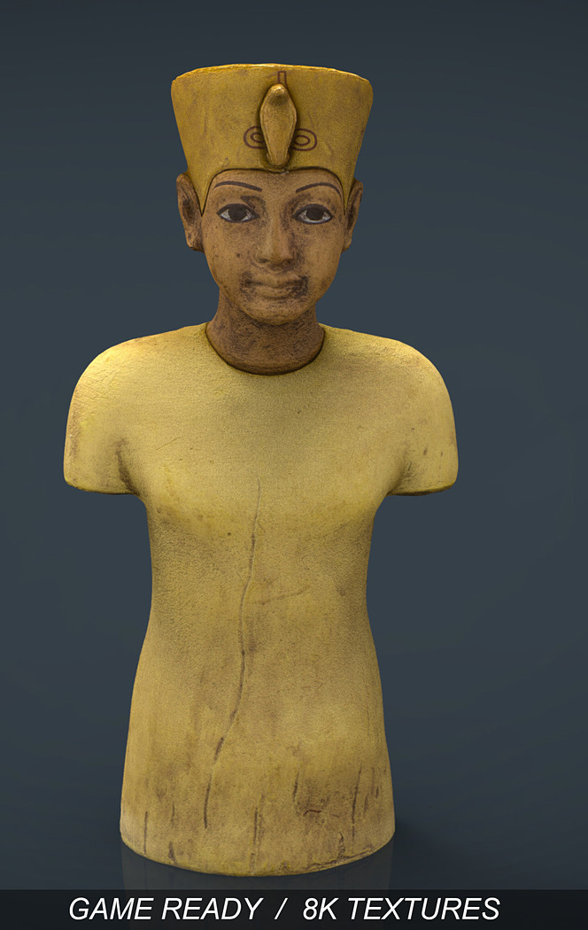 مدل سه بعدی مجسمه مصر باستان - 6