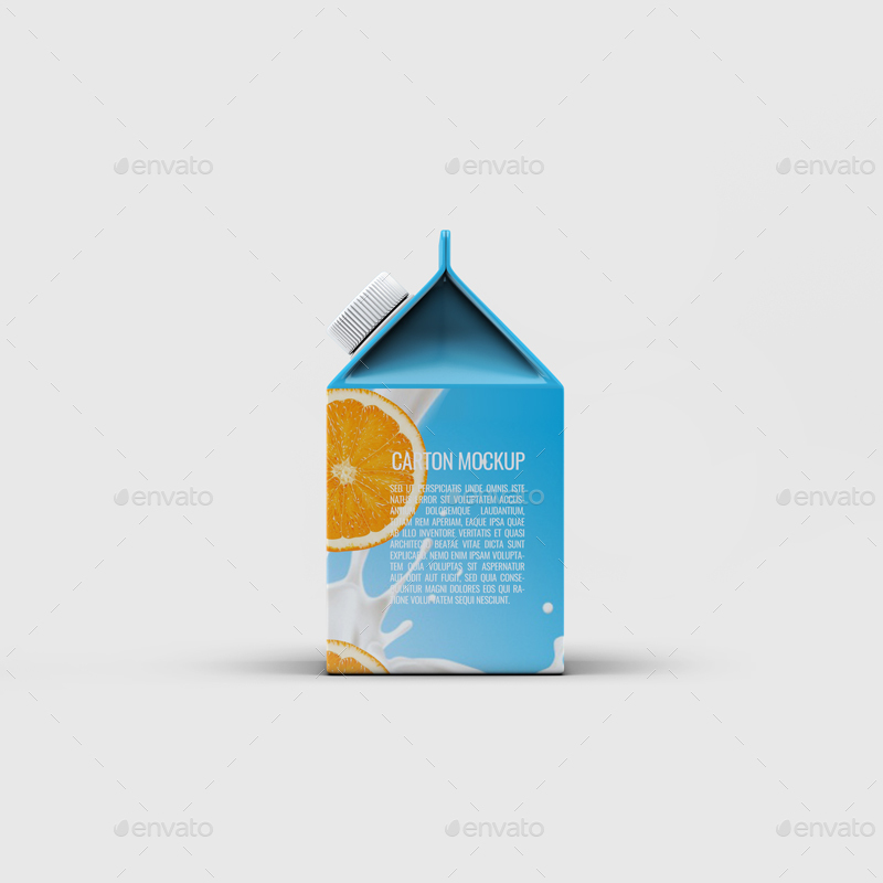 موکاپ پاکت شیر و آب پرتغال - 11