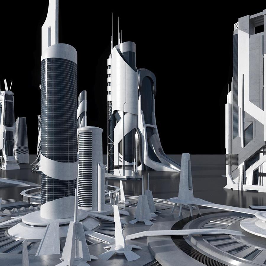 مدل سه بعدی شهر پیشرفته