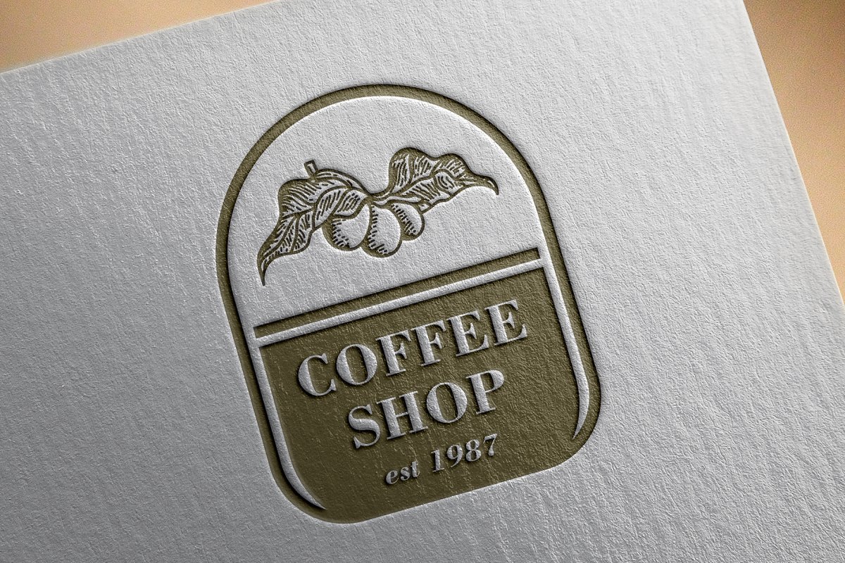 فایل لایه باز لوگو کافی شاپ Vintage Coffee Logos & Badge - 10