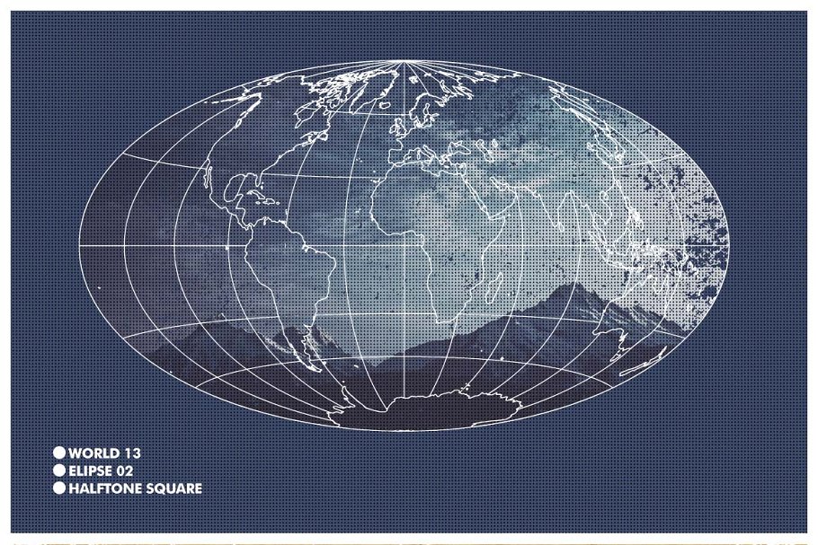 تکسچر نقشه جهان - 6