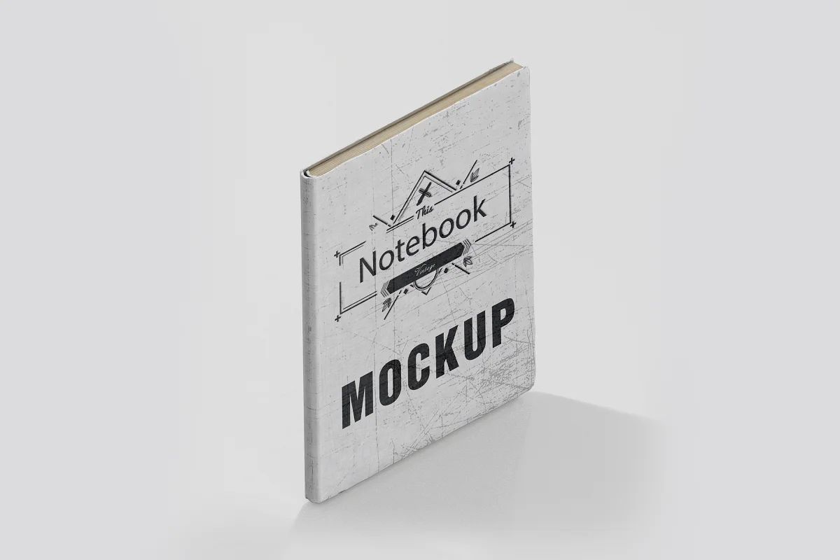 موکاپ دفترچه یادداشت Vintage Notebook Mockup