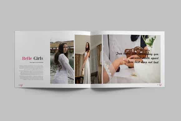قالب ایندیزاین آلبوم عکس عروسی Wedding Album Template
