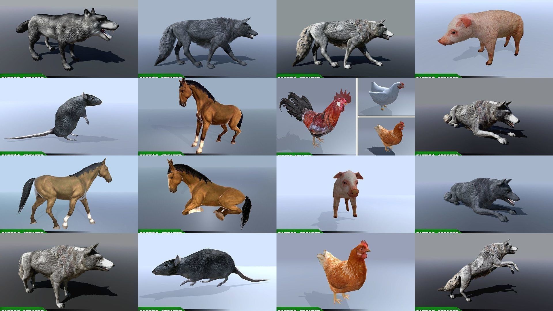 آبجکت حیوانات انیمیت شده - 2