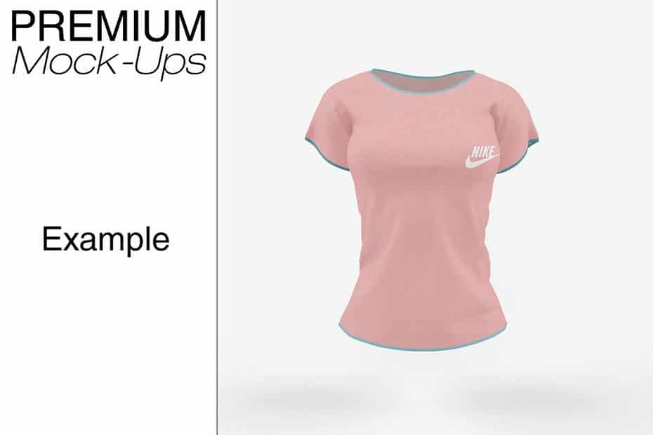 موکاپ تی شرت زنانه - 10